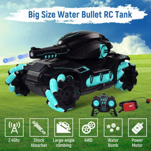 4WD Shooting Water Bullets RC Tank