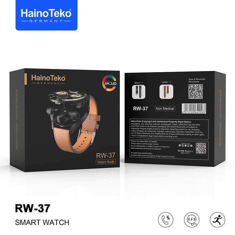 Haino Teko Germany RW 37 | 2 in 1 Watch & Earbuds