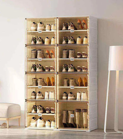 6 Tier Foldable Shoe Rack - 12 Pairs Capacity