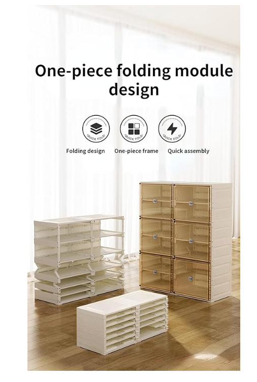 6 Tier Foldable Shoe Rack - 12 Pairs Capacity