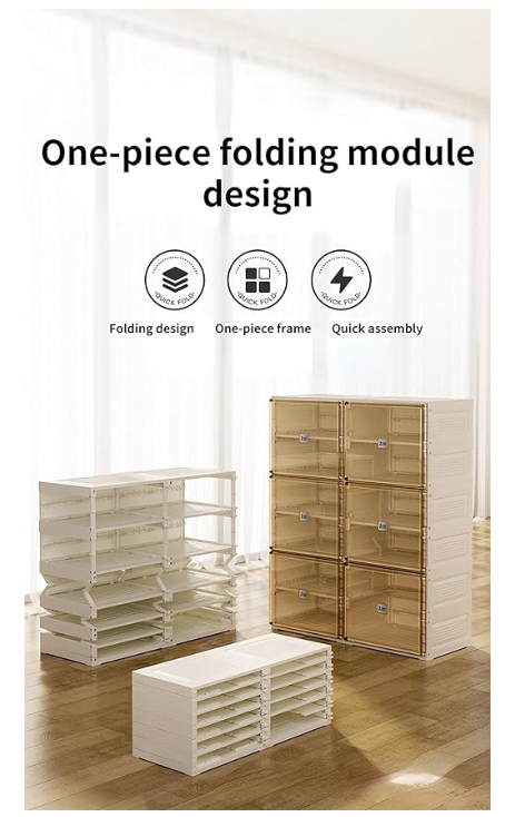 6 Tier Foldable Shoe Rack - 12 Pairs Capacity