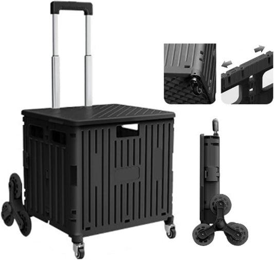 Foldable Trolley for Shopping, Camping & Picnic with Wheels