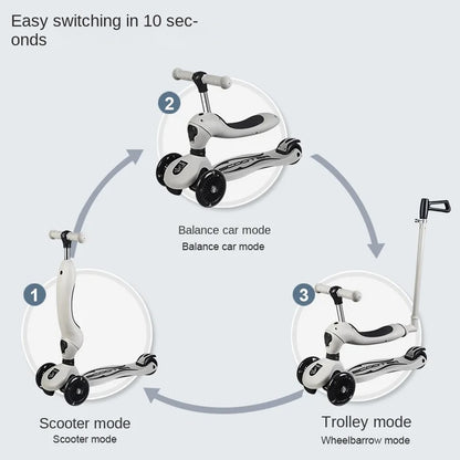 3 in 1 Convertible Stroller Scooter