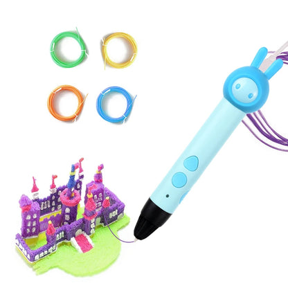 3D Printing Pen with 12 Multi Color Filaments