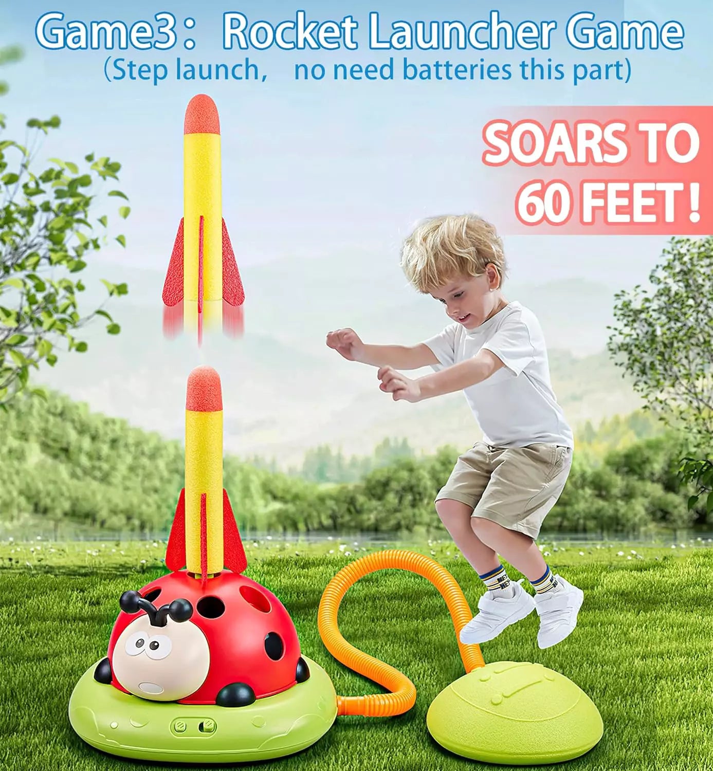 Jump & Toss 3 in 1 Ladybug Playset